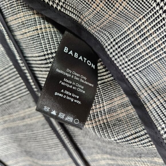 Aritzia Babaton Hip Power Blazer Jacket Sz 0 Plaid Office Corporate Academia - Picture 10 of 14